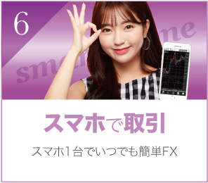 スマホで取引するFX