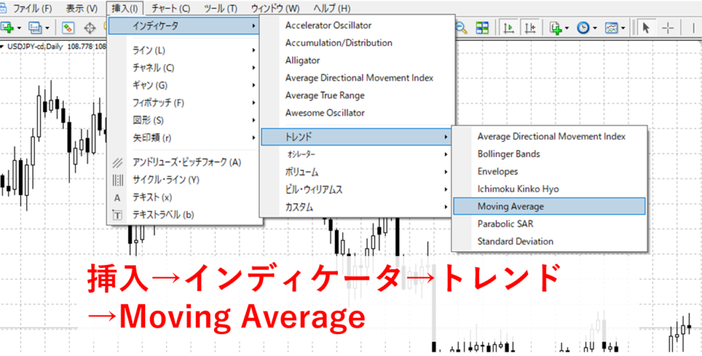 Mt4で移動平均線の設定方法 色分け 使い方を分かりやすく説明 Fx初心者講座