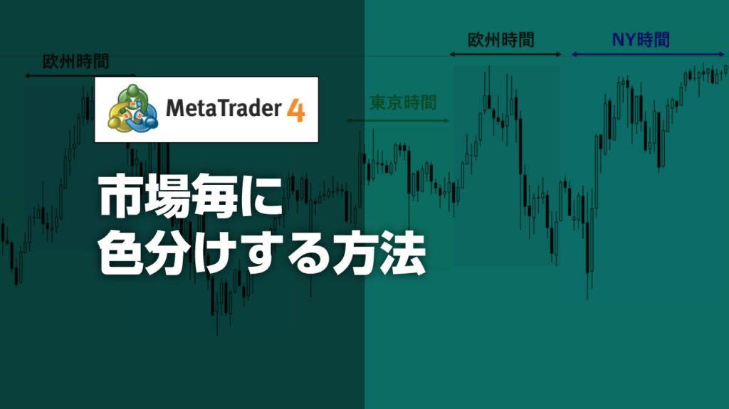 MT4で市場（東京・欧州・NY）毎に色分けするインジケーターと